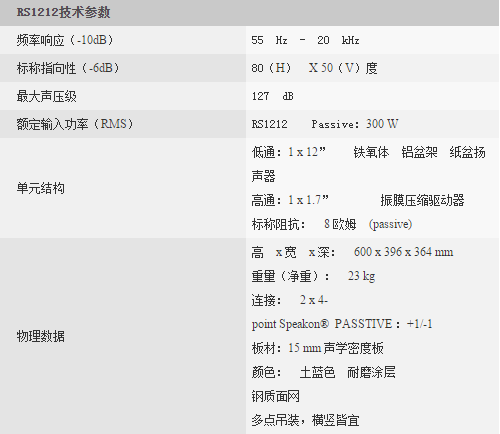HiVi惠威高级定制系列RS1212